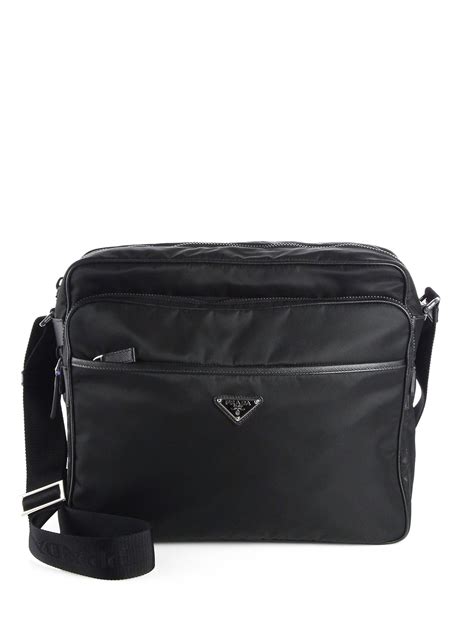 prada messenger bag sale|nylon messenger bag for men.